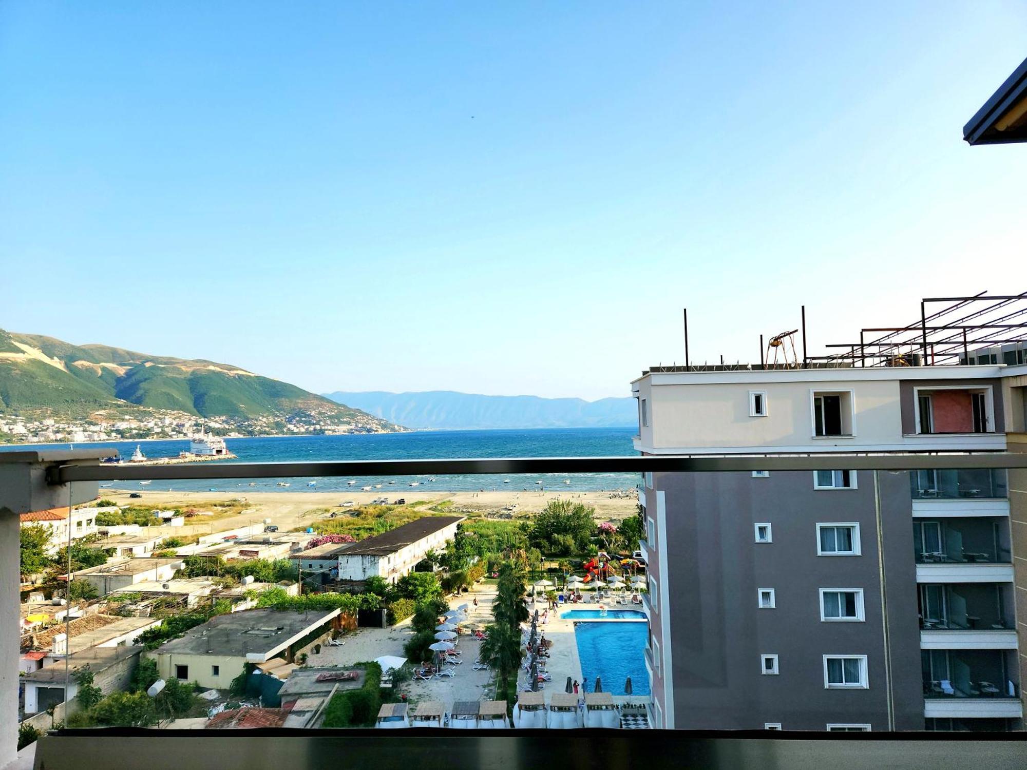 Apartament Panorama View Apt, 150M To Beach, 750M Lungo Mare Wlora Zewnętrze zdjęcie